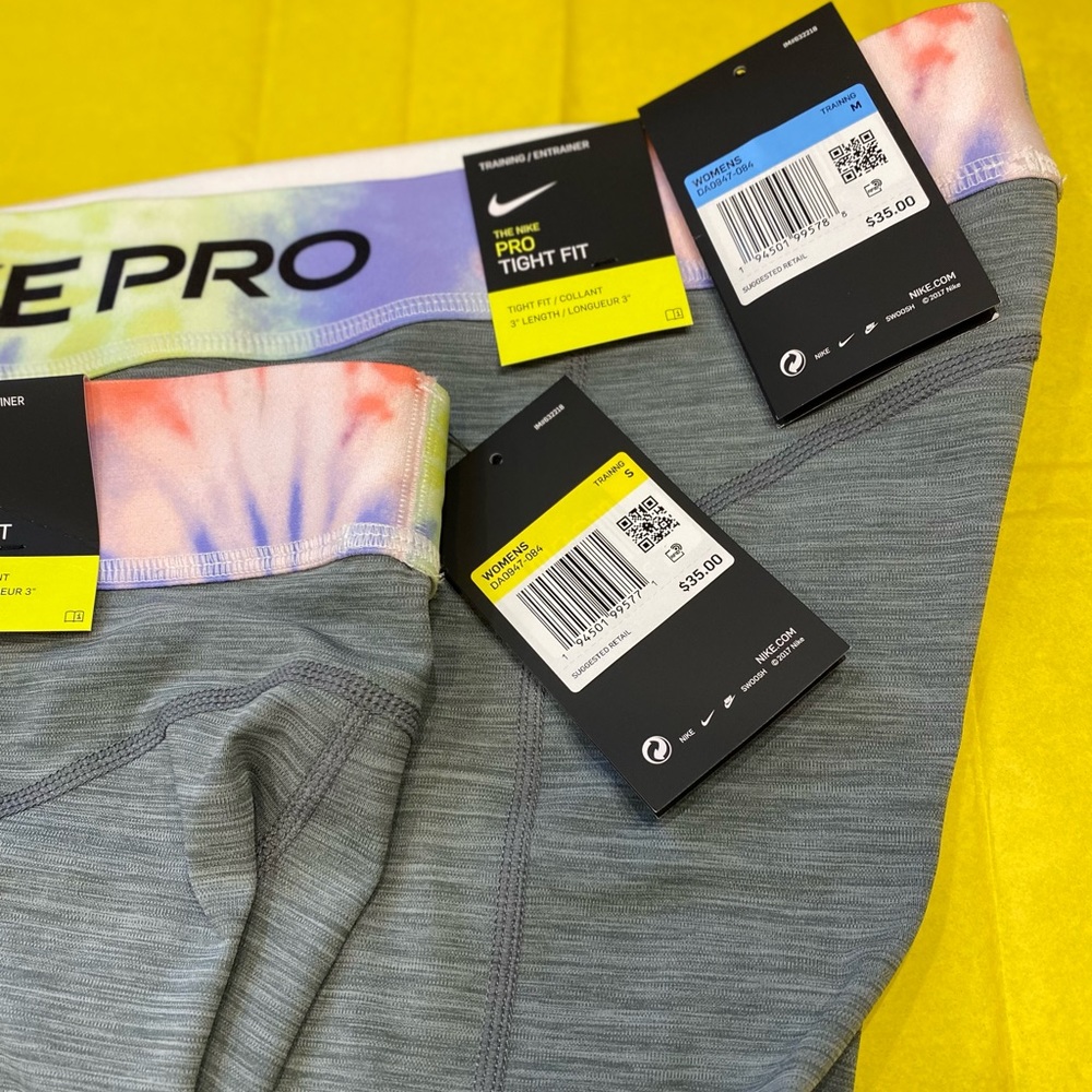 Women's 3" Tie-Dye Shorts Nike Pro sustainable NEW - Picture 10 of 11